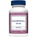 The Vitamin Shoppe Chlorophyll 100mg - Suplemento Alimentario Natural, Superalimentos Verdes que soporta el Sistema Inmunitario " Producción Energética, Desodorante Natural " (100 cápsulas)