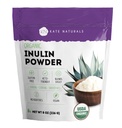 Kate Naturals Inulin Powder Orgánica de Blue Agave (8oz) Soluble Prebiotic Fiber for Coffee, Yogurt &amp; Smoothies