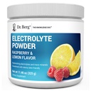 Dr. Berg Zero Sugar Hydration Keto Electrolyte Powder - Mejorado w / 1000 mg de Potasio & Real Pink Himalayan Salt (NOT Table Salt) - Raspberry & Lemon Flavor Hydration Drink Supplement - 50 Servings
