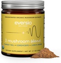 3 Mushroom Blend - Awaken Blend 60 Servings (60g) Mushroom Powder Blend for Mushroom Coffee or Smoothies - Lions Mane, Turkey Tail, and Cordyceps - √32% Beta-D-Glucans!