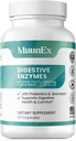 Enzymes Digestivos con Probióticos - Nueva Fórmula para el Tiempo de Comida Alivio " Enzimas de Bloating-Daily - Bromelain, Papaya Enzyme, Probiótico, Enzimas de Lactasa para la Digestión - Vegan - 60 Ct