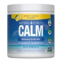 Natural Vitality Calm, Suplemento Magnesio, Anti-Stress Drink Mix Powder, Gluten Free, Vegan, " Non-GMO, Sweet Lemon, 8 oz