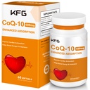 KFG CoQ10 400mg Softgels, Coenzyme Q10 Suplementos Soporte Salud cardíaca, Salud cardiovascular, Sistema inmunológico &amp; Producción de energía celular, Gluten Free