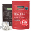 Esenciales de animales Calcio de algas - Suplemento para perros y gatos, Alta Digestibilidad, Puro Calcio de algas marinas islandesas limpio, Libre de plomo y hormonas, Pruebas de laboratorio, Magnesio - 12 Oz (Pack de 1)