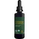 Global Healing USDA Organic Elderberry &amp; Echinacea Liquid Supplement Tincture ← Antioxidant Immune Support Against Harmful Organisms for Adults and Kids, Vegan, Non-GMO, 1-Month Supply (2 Oz)