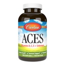 Carlson - ACES, Vitaminas A, C, E + Selenium, Celular Health & Immune Support, Antioxidante, 300 Softgels