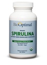 BioOptimal Organic Spirulina Tablets - Organic, Non-GMO, No Additives or Fillers - 500mg Premium Quality Suplemento dietético con vitaminas, minerales, antioxidantes (240 Tablets)