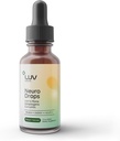 LUV salud Neuro Drops – Nerve Pain Support &amp; Joint Comfort con Lion’s Mane, Curcumin, Cordyceps & Reishi – Adaptogens orgánicos – Vegan, Non-GMO, Made in USA - 30 Servings