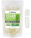 XPRS Nutra Size 4 Empty Capsules - 500 Cuentas Clear Small Empty Vegan Capsules - DIY Vegetable Capsule Filling - Fillable Do-It-youself Veggie Pill Caps for Supplements
