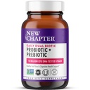 Nuevo Capítulo Daily Dual Biotic Probiotic + Prebiotic for Digestion & Microbiome Health, 100% Vegan, Soy Free, Non-GMO, 60 Conde (2 Month Supply)