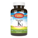 Carlson - Vitamina K2, MK-4 (Menatetrenone), Suplemento de Vitamina K, Hueso & Corazón Salud, Vitamina K2, libre de soja, Vitamina K-2, Vitaminas K2, 180 cápsulas