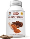ANDREW LESSMAN Cinnamon 400mg - 240 Capsules - High Potency, Standardized Extract. Sin aditivos. Cápsulas pequeñas fáciles de absorber