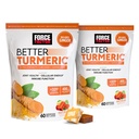 Factor de fuerza Mejor Turmérico Soporte Conjunto Suplemento para la salud conjunta de fuerza extra, Destacando la Curcumina Turmérica de HidroCurc con Pimienta Negra para la absorción superior, broche de frutas, 120 cerdas blandas