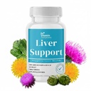 Hígado desintoxicación y reparación - Leche Thistle Suplemento con clorofila, enzimas digestivas, Artichoke &amp; Dandelion para soporte natural de la vesícula biliar, 30 cápsulas veganos