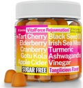 Gotu Kola Black Seed Oil Apple Sider Vinegar Irish Seamoss Cranberry Ashwagandha Tart Cherry Turmeric Curcumin Elderberry Gummies
