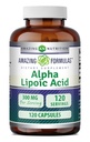 Amazing Formulas Alpha Lipoic Acid 300 Mg Capsules Suplemento ← Non-GMO TENIDO Gluten Free ← Made in USA (120)