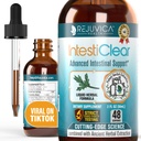 IntestiClear - Advanced Intestinal Support Supplement - Liquid Delivery for Better Absorption - Wormwood, Cloves, Black Walnut, Ajo &amp; Más!