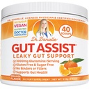 Leaky Gut Support Powder ← L-Glutamine Gut Lining Formula  Gut Assist by Dr. Danielle, Orange Flavor