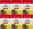 Durvet 6 Pack de vitaminas y electrolitos para la aves, 5 gramos, hace 6 galones