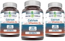 Fórmulas increíbles Calcio con Vitamina D3 Suplemento TENIDO Tablets TENIDO NO-OMG TENIDO Gluten-Free TEN Made in USA (3 Pack, 250 Count)
