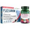 Purity Products Flexuron Joint Formula + B-12 Energy Melt Flexuron (Krill Oil, Low Molecular Weight Hyaluronic Acid, Astaxanthin) - B12 Energy Melt (Methylcobalamin B12, Vitamina D3, Biotin +Más)