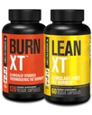 Jacked Factory Burn-XT Clinically Studied Fat Burner &amp; Weight Loss Supplement - Appetite Suppressant & Energy Booster (120 cápsulas) & Lean-XT Caffeine-Free Fat Burner (60 cápsulas)