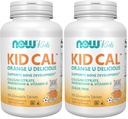 AHORA Suplementos, Kid Cal con Citrato de Calcio, Magnesio y Vitamina D, Tart Orange, 100 Chewables, Embalaje Mayo Vary (Pack of 2)