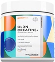 GLDN Creatine - Monohidrato de Creatina con HMB para el apoyo y recuperación muscular sostenidos con vitamina D3 y K2 para la salud ósea y conjunta - Diseñado para mujeres y hombres - Polvo Desarmado - 30 Servir