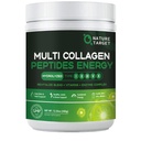 NATURE TARGET Multi-Collagen-Peptides-Powder - Collagen Hidrolyzed con Energía Blend + Multivitamínico &amp; Minerales, apoya el cabello de la piel de la energía Nail " Joint, Non-GMO, 35 Servings