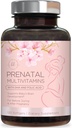 Vitaminas prenatales para Mujeres con Ácido Fólico " DHA, Desarrollo del Cerebro Fetal con Folate " Omega 3, Multivitamina con Vitamina A, C, D, B6, B12 " Iron, Suplemento de Embarazo - 120 Softgels