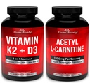 Vitamina K2 con D3 &amp; Acetyl L-Carnitine Bundle