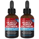 Fuerza muscular Extreme 2 Bottle Pack 345mg Fórmula propietaria Nuestra fuerza más fuerte y resistencia Spray, mejora la fuerza muscular y el tiempo de recuperación 2oz Botellas