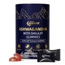 Ashwagandha Gummies con Shilajit 300mg para Hombres Mujer, Zero Sugar ashwagandha Suplementos con Maca Root Powder ANTE Orgánica ashwagandha Extra Strength for Boost Energy 60 Gummies