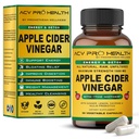 Cápsulas de vinagre de manzana ACV Pro Certified Organic con madre ACV Píldoras Detox Cleanse Acid Reflux Relief Support Suplemento Ginger Root Cayenne Pepper Powder