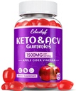 Keto ACV Gummies - 1500mg Apple Cider Vinegar Gummies con Probióticos, B12 y Keto Support, Detox &amp; Cleanse, GMO Gratis &amp; Vegan - 60 Cuenta...