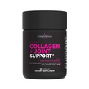 Livingood Daily Collagen + Joint Support, Grass Fed Multi Collagen Peptides I III V X con ácido hialurónico, Suplemento de soporte conjunto para hombres y mujeres, uñas de piel de pelo, Keto & Gluten Gratis, 120 cápsulas