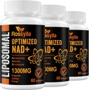 1300 MG Liposomal NAD+ Suplemento Silencio Highest Absorption  Purest NAD Suplemet to Boost NAD+ Effetively ¦ Boosting NAD+ Suplemento para la derrota envejecida, energía celular, longevidad