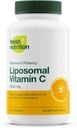 Vitamina Liposómica de Nutrición fresca C - ADN de 2000 mg Verificado & Potente VIT C (a partir del ácido ascórbico) – Cierre o Pour Polvo en una bebida, todo natural vegano, no GMO, libre de gluten, sin lácteos