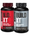Fabricante de musculoso Jacked Factory Suplemento Stack - Build-XT Muscle Builder & N.O. XT Nitric Oxide Boosting Agent for Dual Support (60 Day Supply)
