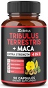 Zolotus Premium Tribulus Terrestris Capsules - Combinado con Ashwagandha, Panax Ginseng &amp; Maca - 90 Cuentas para 3 meses