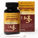 Ginseng Powder, 10% Ginsenoside (Total 20,000mg, 4 Month Supply), 4.23oz, +5 años Ginseng de Panax Rojo de Corea, Focus &amp; Immune Support, Ultrafina Powder, Non-GMO