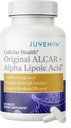 Juvenon Cellular Health tención Heart, Brain Supplement with Acetyl L-Carnitine and Biotin - Supports NAD+ Function, Energy Production, Mood, Revitalized Metabolism, Mental Focus & Clarity (60 Tablets)