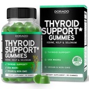 Soporte para tiroides para hombres (90 gummies) Ashwaganda, Iodine, Bladderwrack, Kelp, " Schisandra - Suplemento de soporte - Delicious Apple Flavor - Non-GMO, Vegan " Gluten-Free (90 Conde)