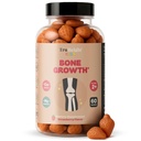 TruHeight Kids Bone Growth Gummies (Strawberry, Ages 2+) All Natural Kids & Toddler Vitamins - Vitamina D, Calcio, K2, Magnesium Multivitamin - Natural Growth &amp; Development, Builds Strong Bones, Vegan