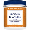 La vitamina Shoppe Lecithin Granules - Combinación natural de ácidos grasos esenciales para apoyar la función cerebral " Nerve, 100% Soy Based, Once Daily (16 onzas Polvo)