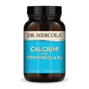 Dr. Mercola Calcium with Vitamins D3 & K2 - Supports Bone & Heart Health* - Calcium with Vitamins D3 & K2 - Eggshell-Derived - Non-GMO, Gluten-Free &amp; Soy Free - 90 Capsules (90 Servings)