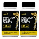 Tablas de Ioduro de Potasio (Pack of 2) 130mg - 280 Tabletas EXP 10/2032 - YODO Naciente - KI Pills - Yoduro de Potasio - Suplementos Nutri