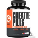 Píldoras de crema de musculo loco, 5g 3X Monohidrato de crema pura, Ganador de masa muscular de granel de entrenamiento previo, alta absorción Fácil de tomar 3Atine 3 Tipo de rendimiento óptimo para el crecimiento magro, 90 Tabletas