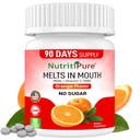 Suplemento de Hierro Chewable para Mujeres/Men(Carbonyl Iron 18 mg con vitamina C 30 mg) Tablet in Orange Flavor 90 Count (1)