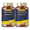 Totaria Cortisol Suplemento con Ashwagandha,Magnesium,Rhodiola Rosea,L Theanine,Hormone Balance for Women Mood, Focus, Sleep Support 120 Vegan Capsules (Pack of 2)